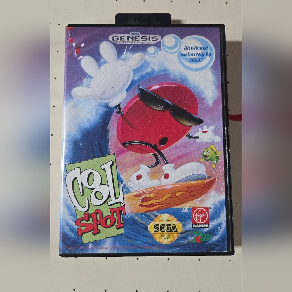 Sega Cool Spot 7-up 7up Video Game Vintage 1993